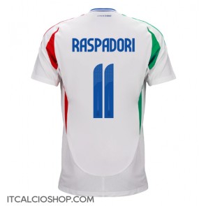 Italia Giacomo Raspadori #11 Seconda Maglia Europei 2024 Manica Corta